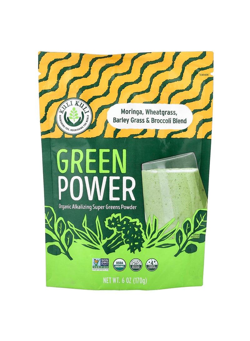 Green Power, Organic Alkalizing Super Greens Powder, 6 oz (170 g)